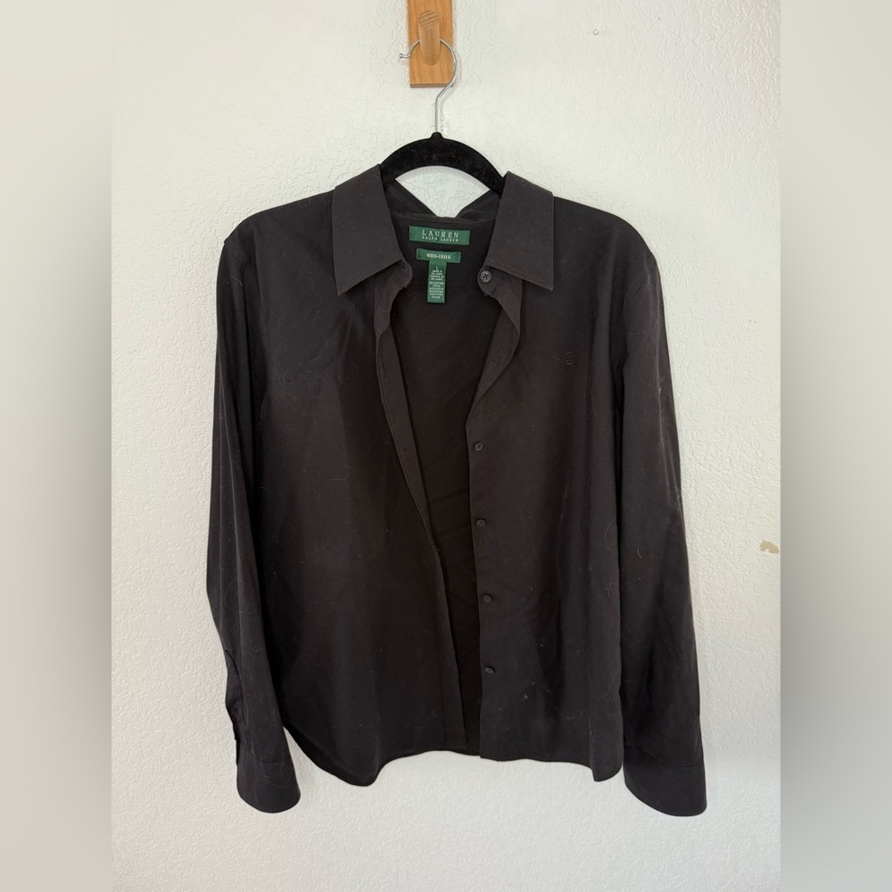 Ralph Lauren Black Non-Iron Shirt - Picture 2 of 6
